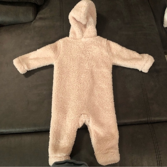 Fuzzy Sherpa Light Pink Old Navy One Piece - Picture 3 of 5